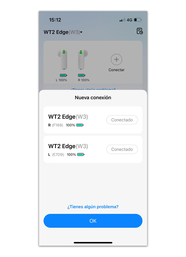emparejamiento auricualeres
